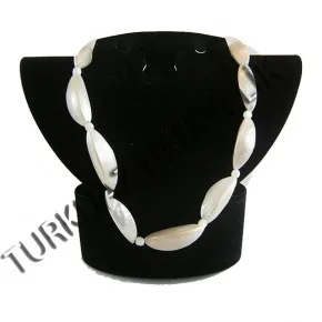 SEDEF KABUK KOLYE - TROCA GARLIC / BEYAZ