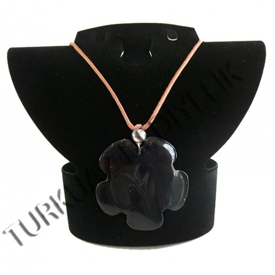 SEDEF KABUK KOLYE - BLACK PEN / YONCA