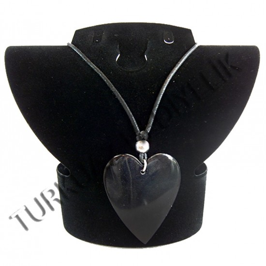 SEDEF KABUK KOLYE - BLACK PEN / KALP