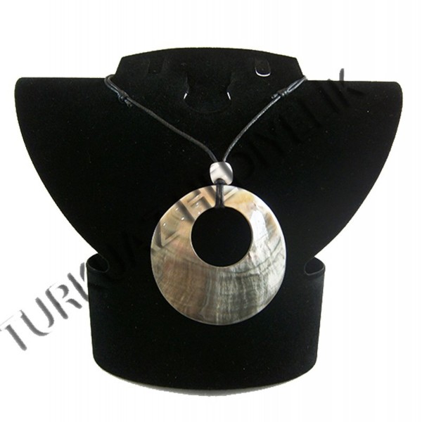 Sedef Kabuk Kolye - Blacklip / Halka Model Sedef Kabuk Kolye - Blacklip / Halka Model