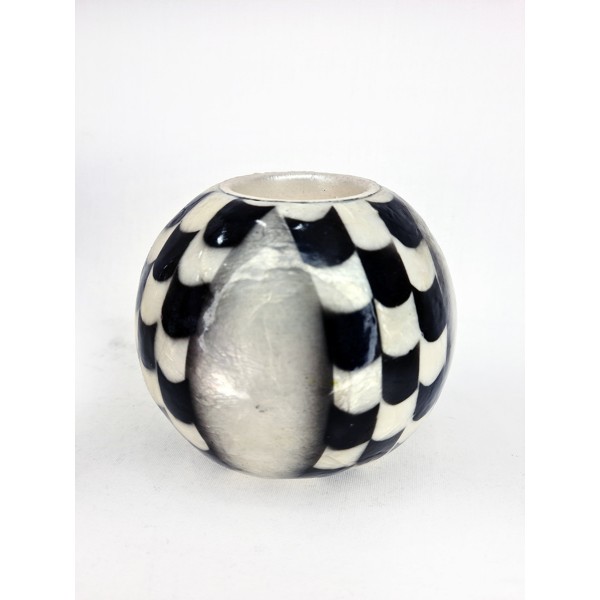 Tealight Mumluk 4 inç - Siyah Dama Tealight Mumluk 4 inç - Siyah Dama