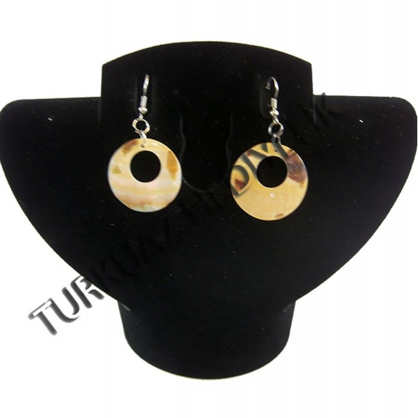Sedef Kabuk Küpe - Tiger Sedef (MOP) Halka Model Sedef Kabuk Küpe - Tiger Sedef (MOP) Halka Model