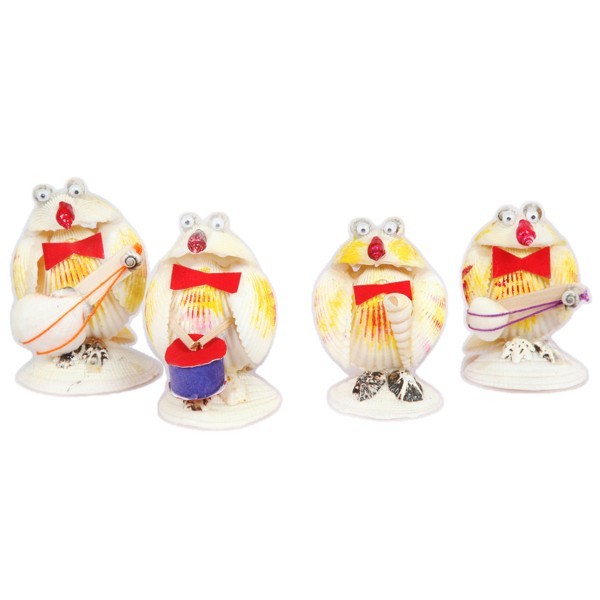 Çalgıcı Kuşlar Biblo - 4'lü Set