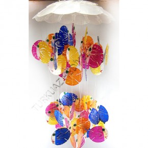 SEDEF RÜZGAR ÇANI-YUVARLAK BALIKLI