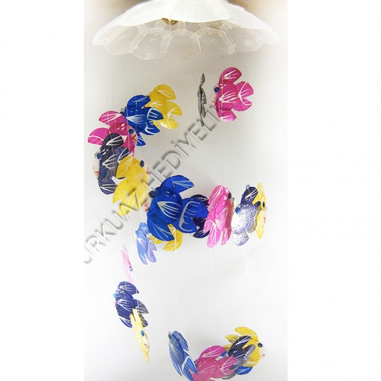 SEDEF RÜZGAR ÇANI-PIRANA BALIKLI