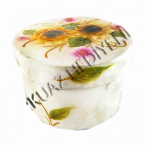 BÜYÜK SEDEF KUTU-YUVARLAK-AY ÇİÇEĞİ