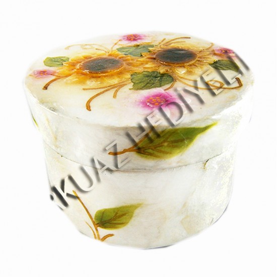 BÜYÜK SEDEF KUTU-YUVARLAK-AY ÇİÇEĞİ