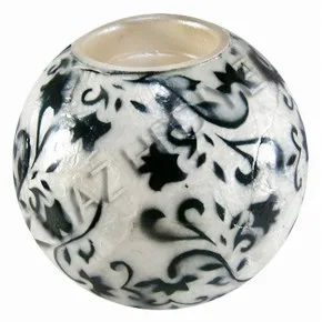 Tealight Mumluk 4 inç - Siyah Sarmaşık