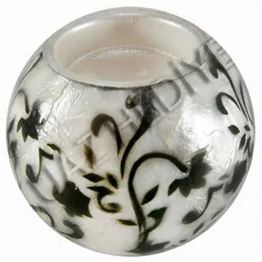 TEALIGHT MUMLUK 3"-SIYAH SARMASIK