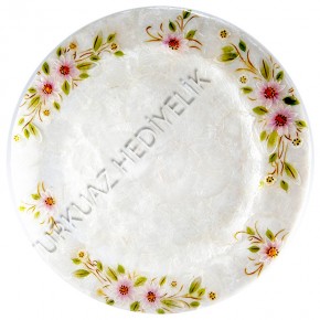 SEDEF DEKORATİF TABAK-MENEKŞE