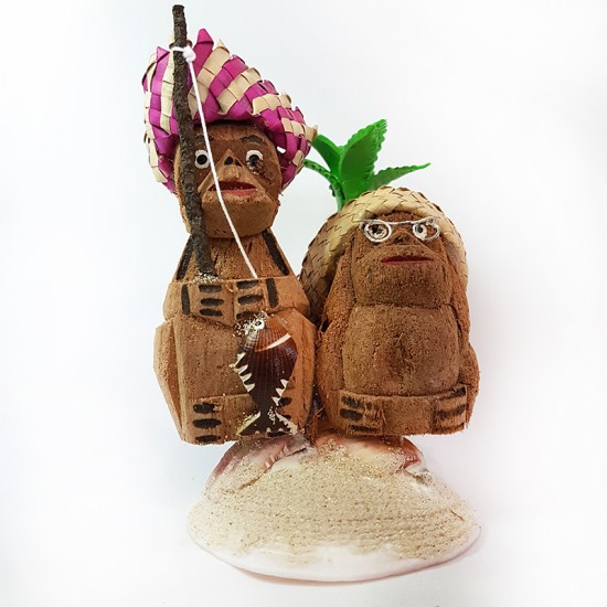 HİNDİSTAN CEVİZİ 2Lİ MAYMUN BİBLO                   