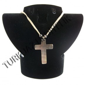 SEDEF KABUK KOLYE - HAÇ DİZAYN