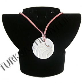SEDEF KESİK NAUTILUS KOLYE - YUVARLAK 