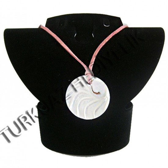 SEDEF KESİK NAUTILUS KOLYE - YUVARLAK 