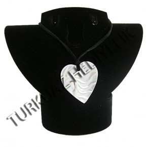 SEDEF KESİK NAUTILUS KOLYE - KALP 