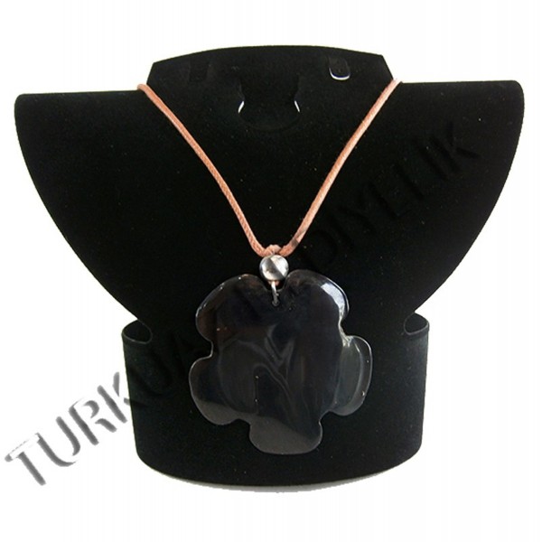 Sedef Kabuk Kolye - Black Pen / Yonca