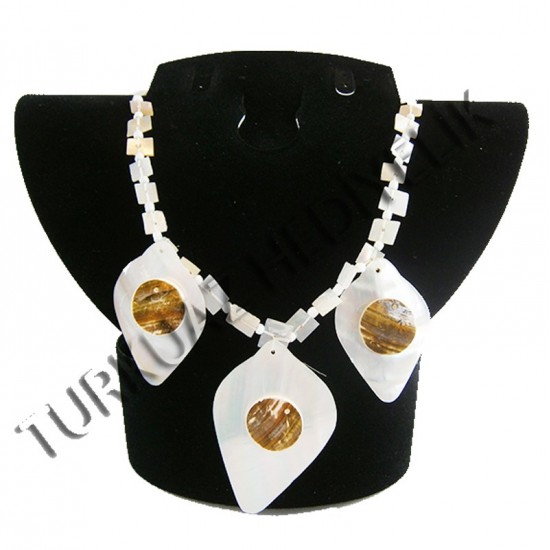SEDEF KABUK KOLYE - KABİBİ /KESİK SEDEFLİ