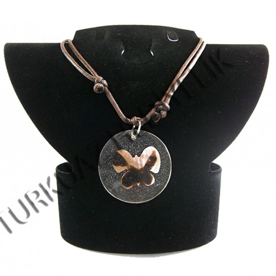 KELEBEKLİ KOLYE - YUVARLAK