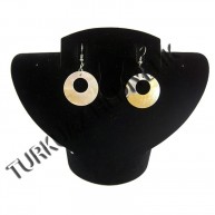 SEDEF KABUK KÜPE - M.O.P. HALKA MODEL