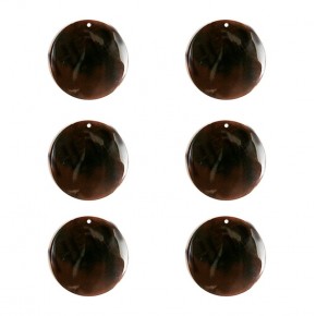 KOLYE UCU - BLACK PEN YUVARLAK 30 MM