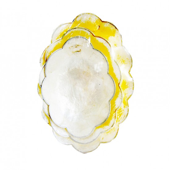 SEDEF 3'LÜ TABAK SETİ-OVAL SCALLOP