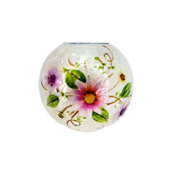 Tealight Mumluk 4 inç - Pembe Çiçek Tealight Mumluk 4 inç - Pembe Çiçek